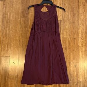 Abercrombie & Fitch Deep Red Backless Dress